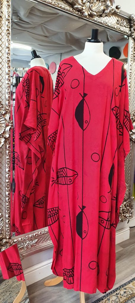 Fish Print Kaftan
