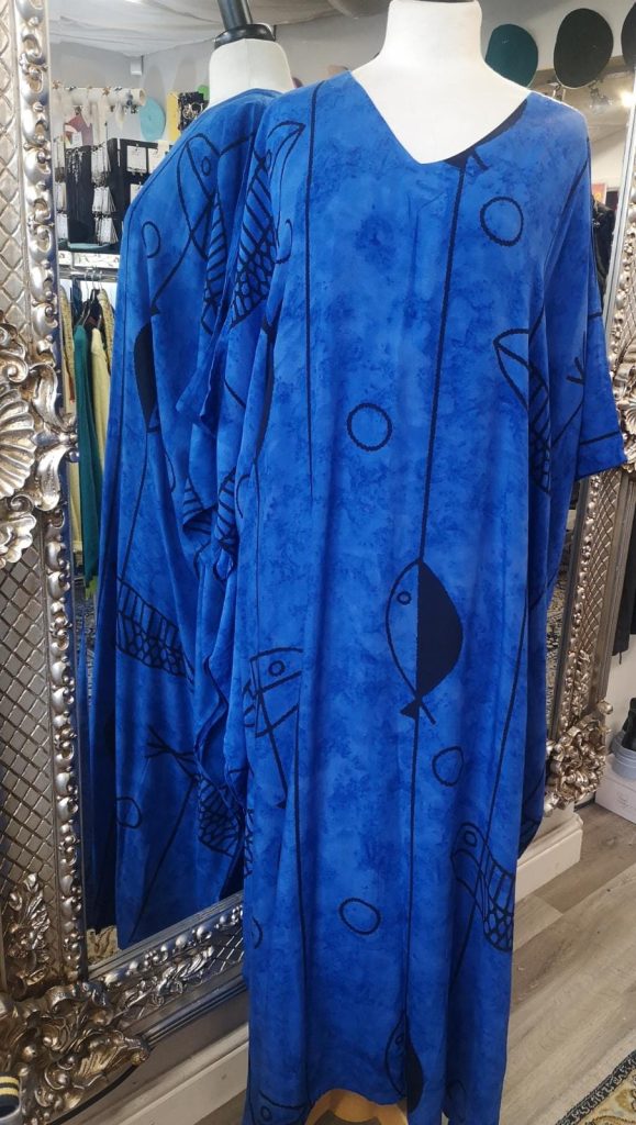 Fish Print Kaftan