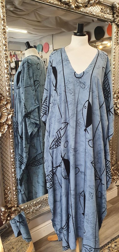 Fish Print Kaftan