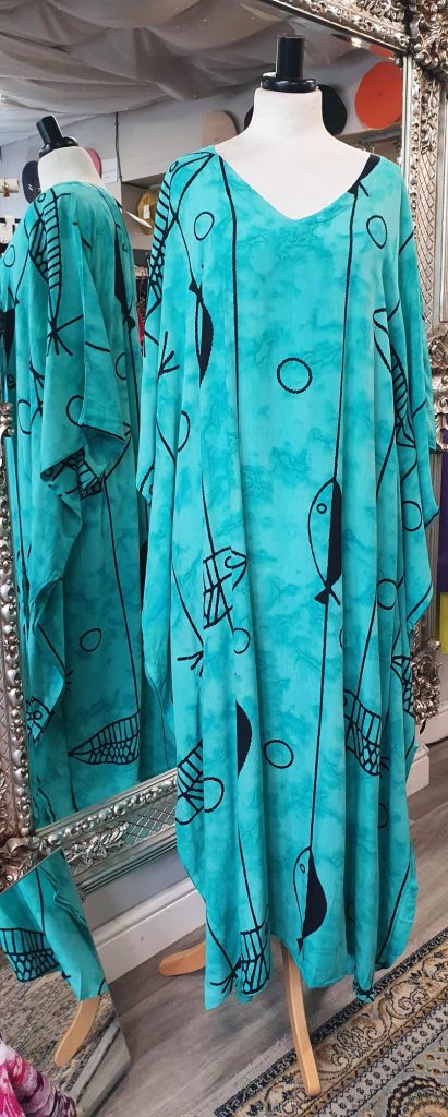 Fish Print Kaftan