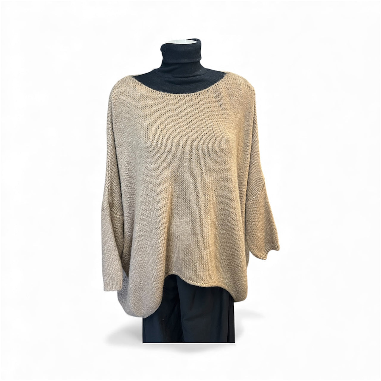 Beige Sloppy Joe Jumper