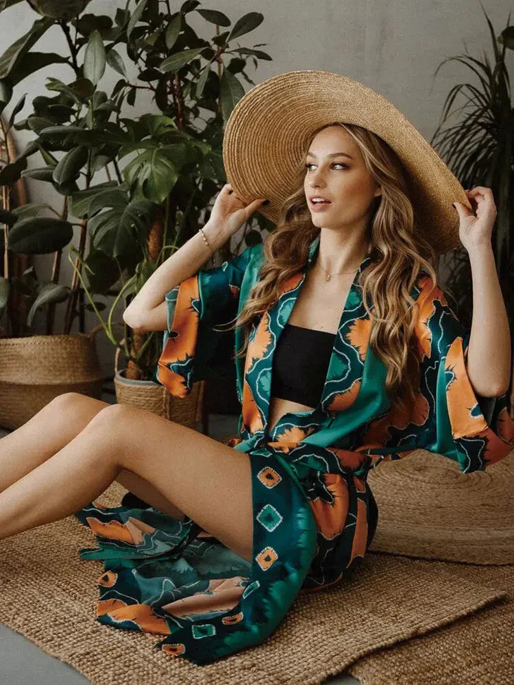 Green Vintage Kimono