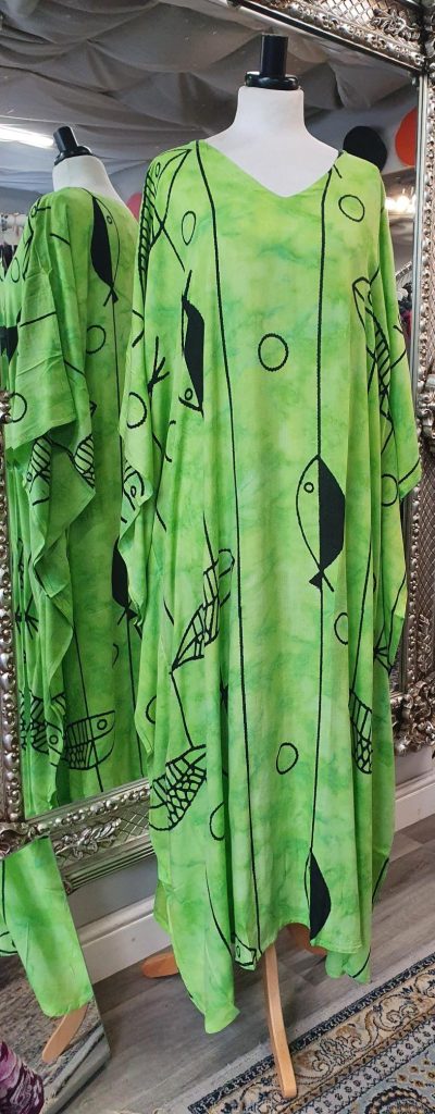 Fish Print Kaftan
