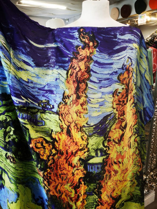 Tall Trees silk/viscose short kaftan