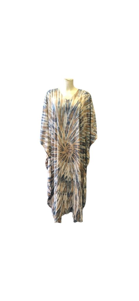 Ikat Swirl Pattern Kaftan