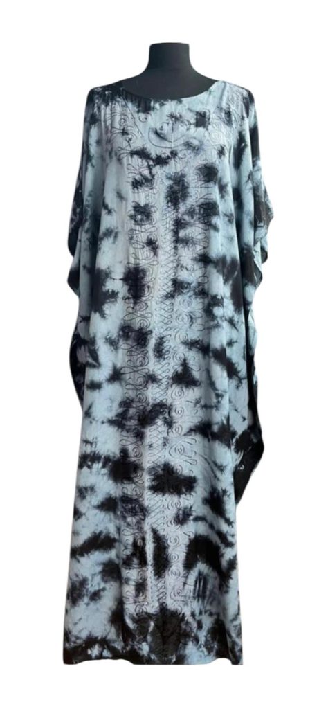 Didi Tie Dye Embroidered Kaftan