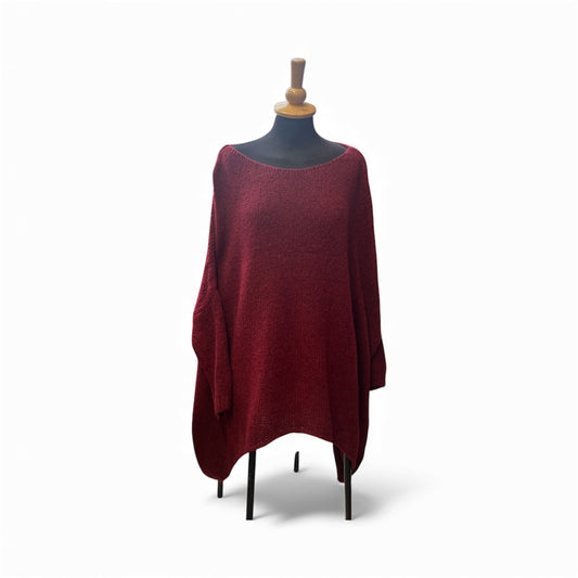 Wine Sloppy Joe Jumper