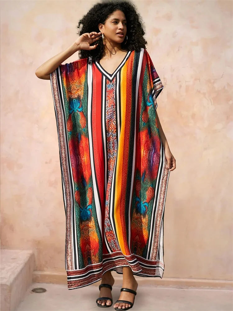 Multicolor Kaftan.