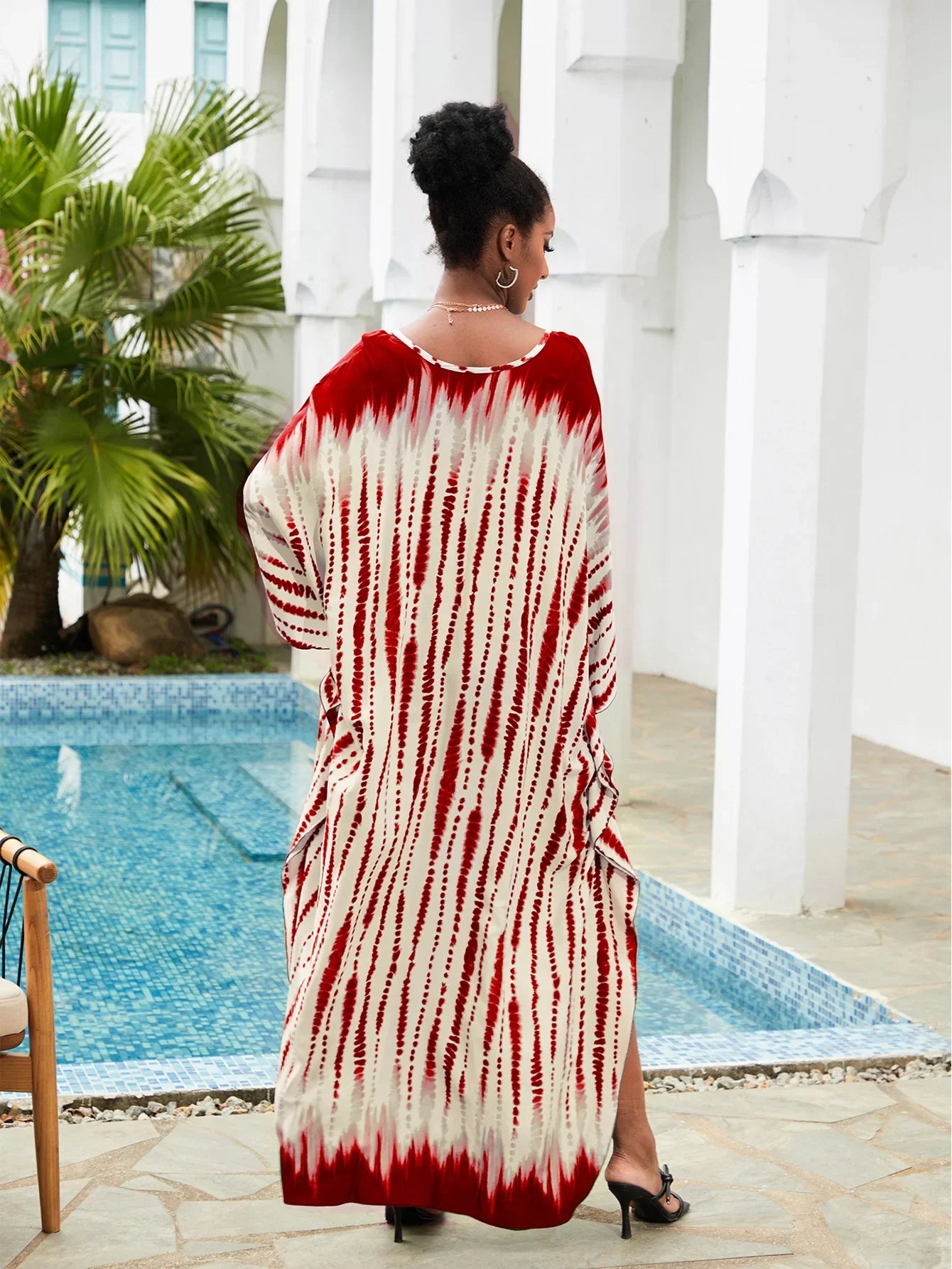 Summer Women's Striped Printed Kaftan