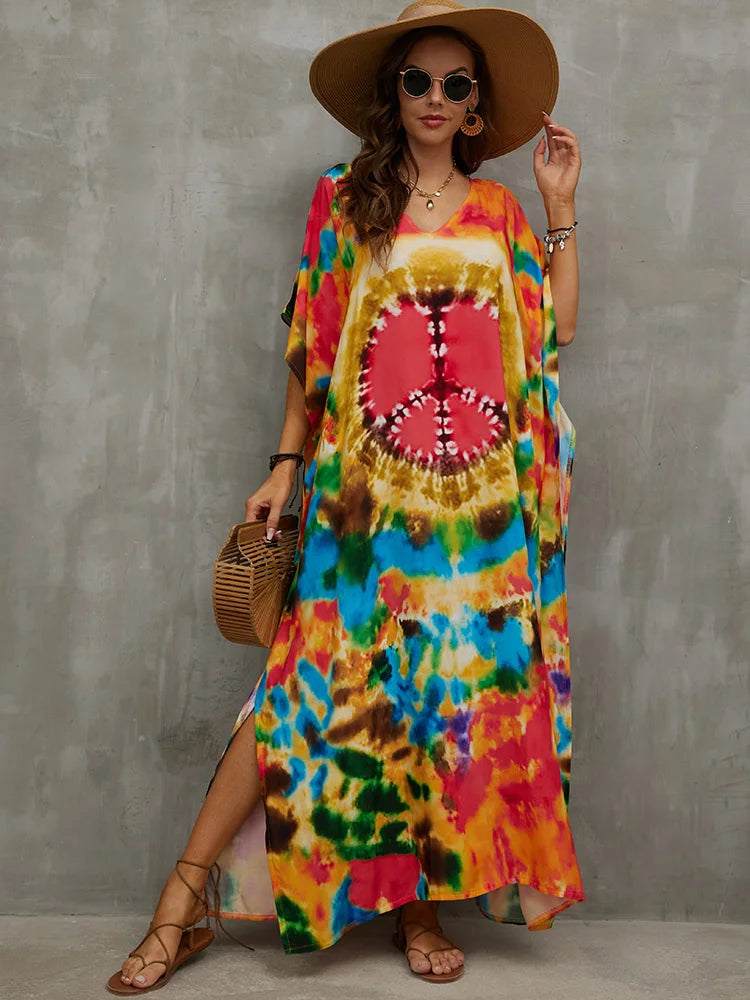 Bohemian Printed Loose Kaftan