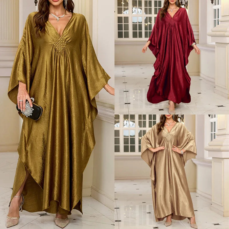 Plus Size Kaftan In Gold
