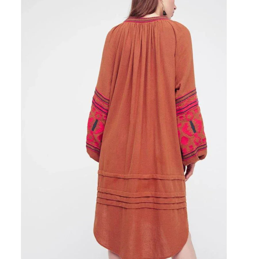 Lantern boho dress