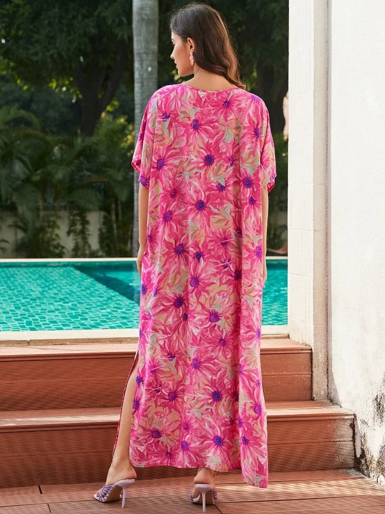 Rose Tassel boho Kaftan
