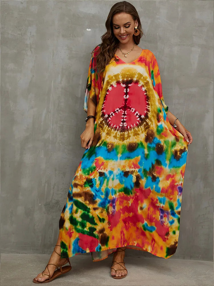 Bohemian Printed Loose Kaftan