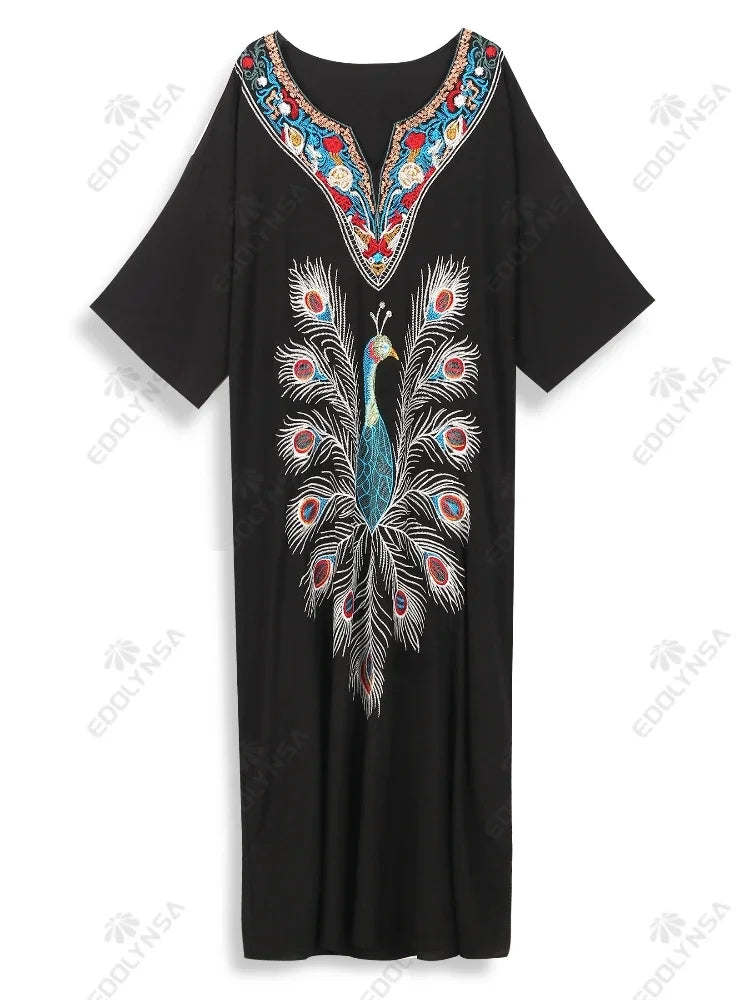 Peacock womans kaftan