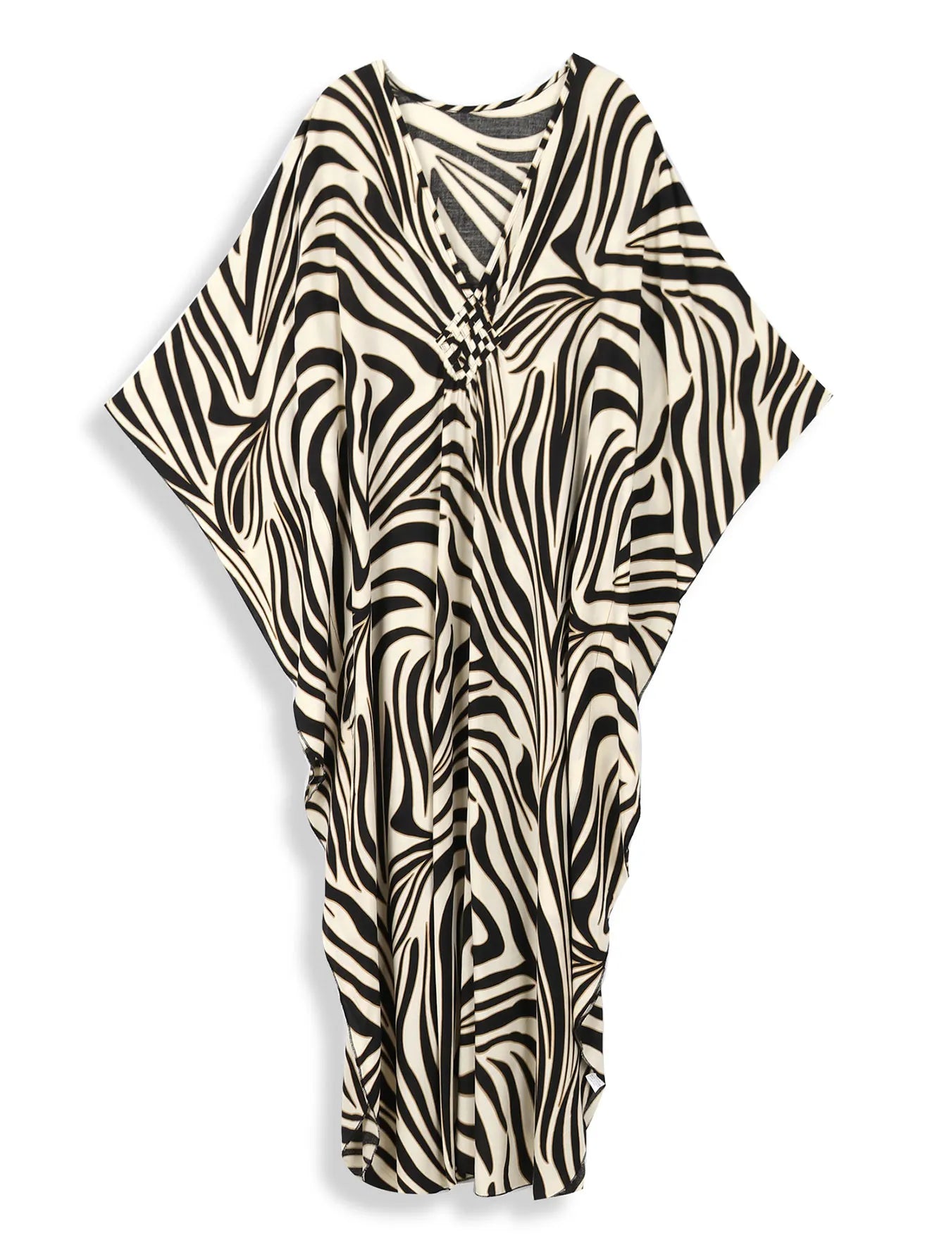 Kaftan in zebra stripe