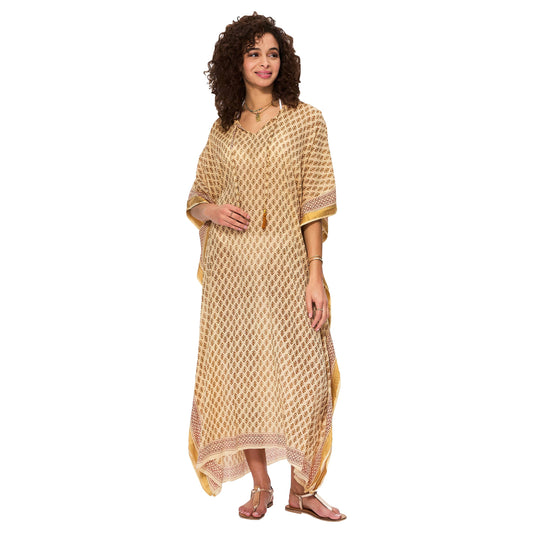 LONG SUMMER KAFTAN 3/4 SLEEVES