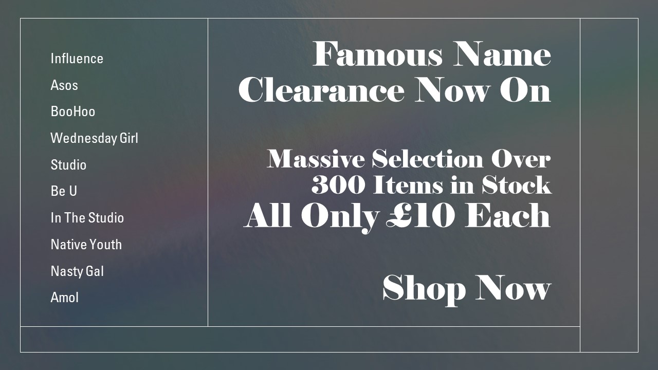 Famous Names Sale